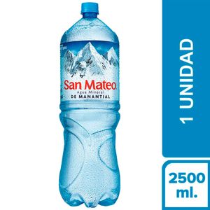Agua SAN MATEO sin Gas Botella 2.5L