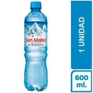Agua SAN MATEO sin Gas Botella 600ml