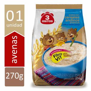 Avena con Cereal Andino 3 Ositos Bolsa 270g