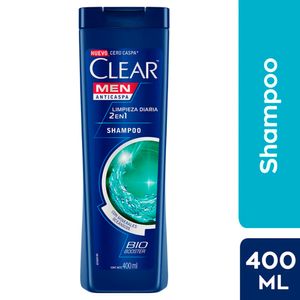 Shampoo CLEAR Anticaspa Dual Effect 2 en 1 Frasco 400ml