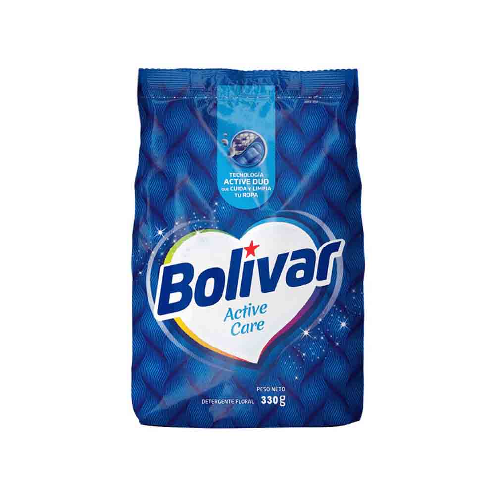 Detergente en Polvo BOLIVAR Active Care Bolsa 330g | Vega - vegaperu