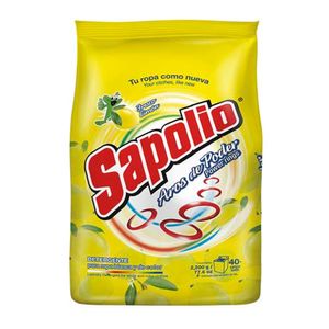 Detergente en Polvo SAPOLIO Limón Bolsa 2000g