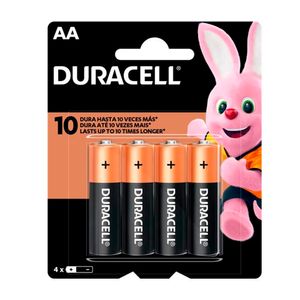 Pilas DURACELL AA-4 Pack 4 un