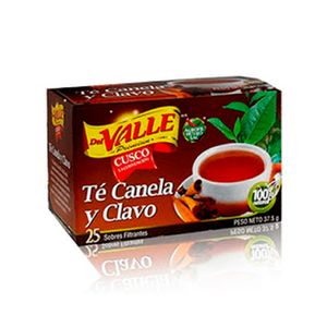 Infusiones DEL VALLE Te Canela Clavo Caja 25 un
