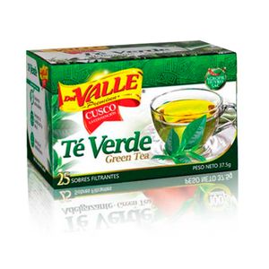 Infusiones DEL VALLE Te Verde Caja 25 un