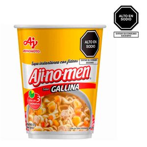 Sopa Instantánea AJINOMEN Sabor a Gallina Vaso 51g