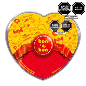 Chocolate BON O BON Mini Corazón Pote 105gr