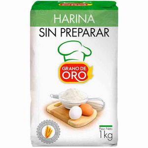 Harina GRANO DE ORO Sin Preparar Paquete 1kg