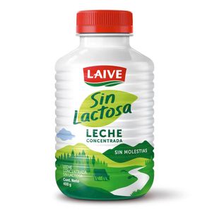 Leche LAIVE Evaporada sin Láctosa Botella 400gr