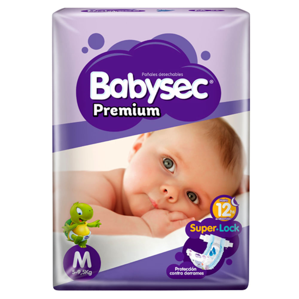 Pañales para Bebé BABYSEC Premium Talla M Paquete 64un | Vega - vegaperu