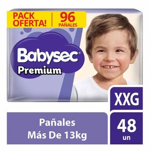 Pañales para Bebé BABYSEC Ultra Sec Talla XXG Paquete 96un