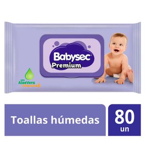 Toallitas Hùmedas BABYSEC Premium Paquete 80un