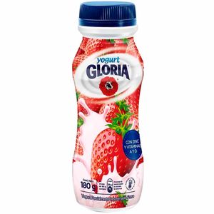 Yogurt GLORIA Fresa Botella 180gr