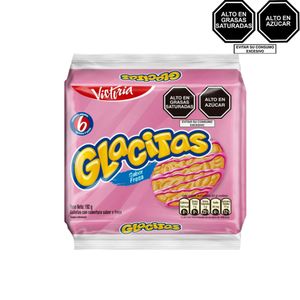 Galleta GLACITAS Sabor a Fresa Paquete 6 un