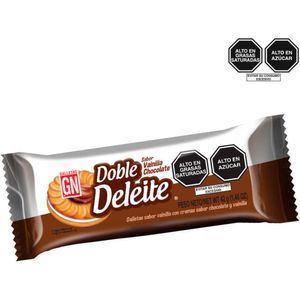 Galleta GN Doble Deleit Sabor a Chocolate y Vainilla Paquete 8 un