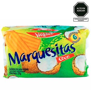 Galleta MARQUESITA Sabor a Coco Paquete 6 un