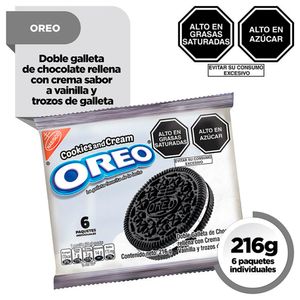 Galleta OREO Cookies&Cream Paquete 6 un