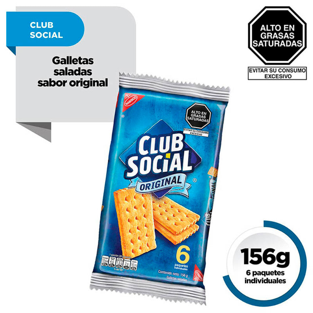 Galleta CLUB SOCIAL Original Paquete 6un | Vega - vegaperu