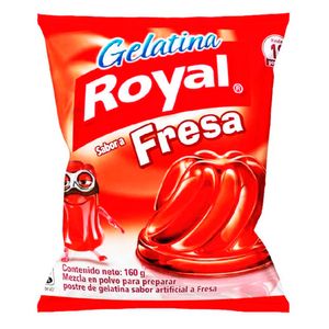 Gelatina ROYAL Sabor a Fresa Bolsa 160gr