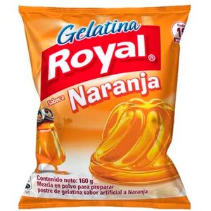 Gelatina ROYAL Sabor a Naranja Bolsa 160gr