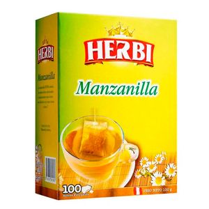 Infusiones Manzanilla HERBI Caja 100 un