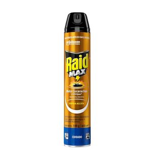 Insecticida RAID MAX Cucarachas y Chiripas Aerosol 400ml