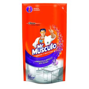 Limpiador de Vidrios MR. MÚSCULO Lavanda Doypack 500ml