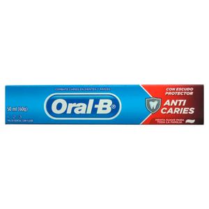 Pasta Dental ORAL B 123 Anticaries Tubo 50 g