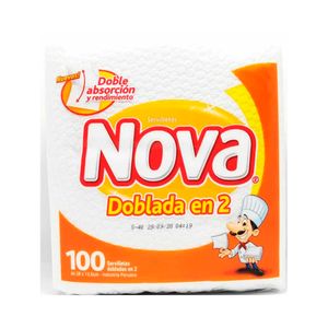 Servilletas NOVA Dobladas 2 Paquete 100un