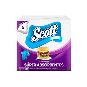 Servilletas SCOTT Dobladas Día a Día Paquete 100un