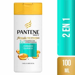 Shampoo PANTENE 2 en 1 Cuidado Clásico Frasco 100ml