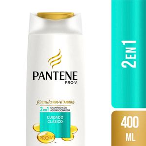 Shampoo PANTENE 2 en 1 Cuidado Clásico Frasco 400ml