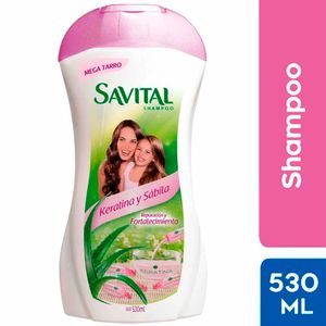 Shampoo SAVITAL Keratina y Sábila Frasco 530ml