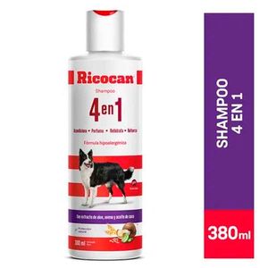 Shampoo para perro RICOCAN 4 en 1 Frasco 380 ml
