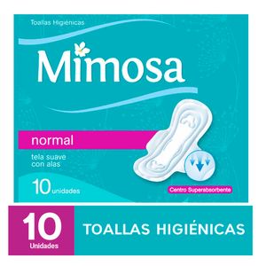 Toallas Higiénicas MIMOSA Normal Paquete 10 und