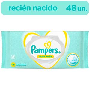 Toallitas Húmedas PAMPERS Recién Nacido Paquete 48un