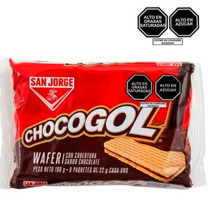 Wafer SAN JORGE CHOCOGOL Paquete 9un