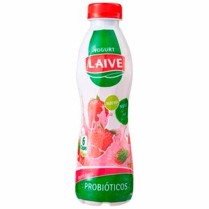 Yogurt LAIVE Probióticos sabor a Fresa Botella 340gr