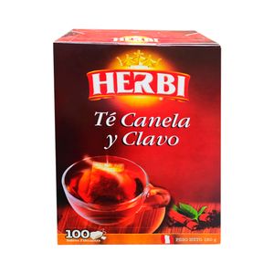 Infusiones Té Canela y Clavo HERBI Caja 100 un