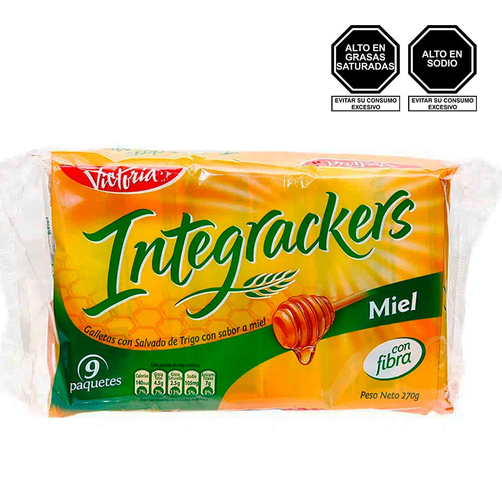 Galleta Integrackers Sabor A Miel Paquete 6 Un Vega Vegaperu