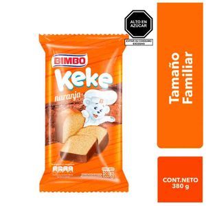 Keke BIMBO Naranja Familiar Paquete 380g