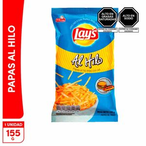 Papitas al Hilo LAYS con Sal Bolsa 155gr