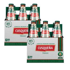 Pack 2 Cerveza CUSQUEÑA Trigo Pack 6 Botella 310ml
