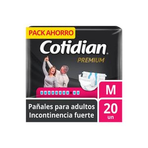 Pañales para Adulto COTIDIAN Premium Talla M Paquete 20un