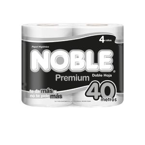 Papel Higiénico NOBLE Premiun Doble Hoja Paquete 4un