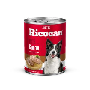 Comida para Perros RICOCAN Adultos Paté con Carne Lata 330g