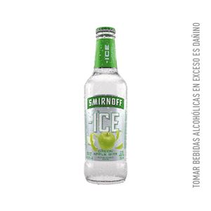 Vodka SMIRNOFF Ice Green Apple Botella 355ml
