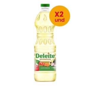 Aceite Vegetal DELEITE Pack 2 Botella 900ML