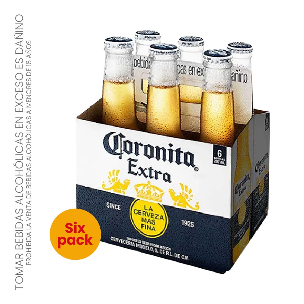 popurrí Proverbio Babosa de mar Cerveza CORONA Pack 6 Botella 210ml | Vega - vegaperu