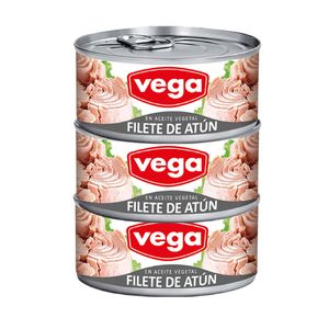 Filete de Atún VEGA en Aceite Vegetal Lata 170g Pack 3u